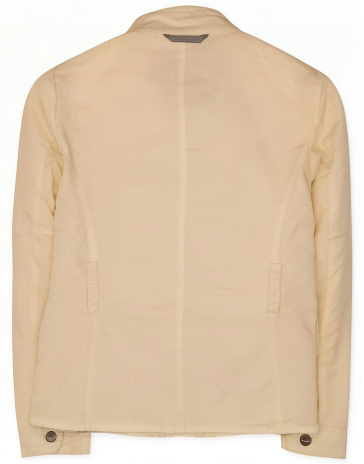 Brema Womens Graphic Utility Jacket IT 40 Small White Polyamid
