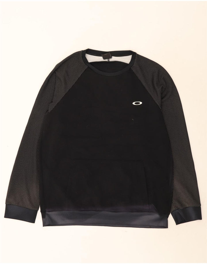 Oakley Herren Sweatshirt Pullover XL Schwarz gefleckt