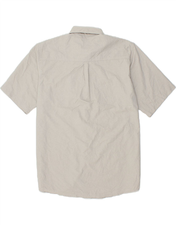 WRANGLER Herren-Kurzarmhemd, groß, grau, Polyester