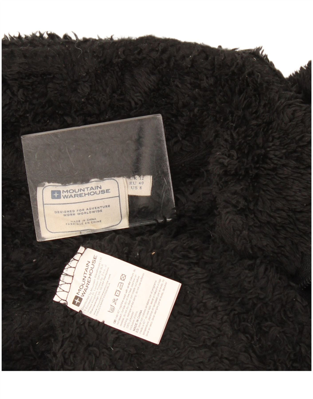 Mountain Warehouse Damen-Fleecepullover mit Reißverschluss am Hals, UK 12, Mittelschwarz