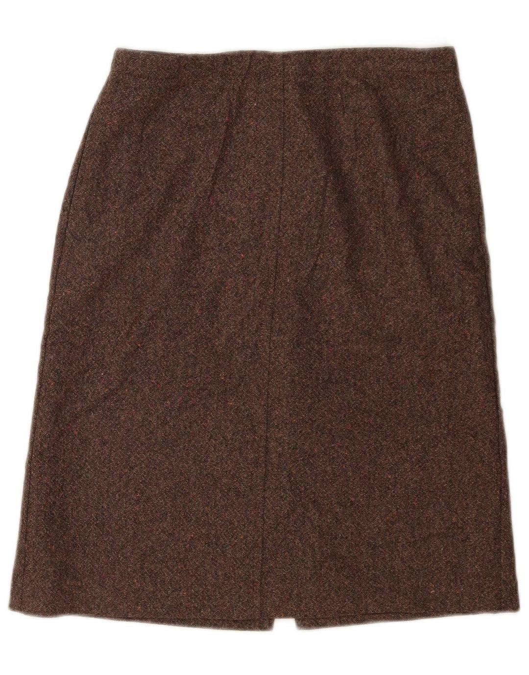 J. Crew Damen Midirock W28 Mittelbraun meliert