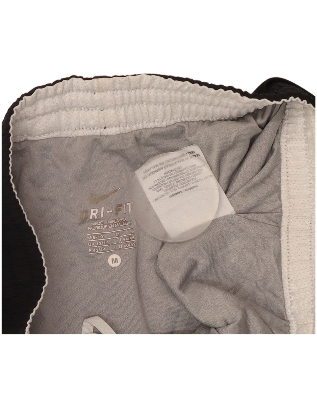 NIKE Damen Dri Fit Sport Shorts UK 12/14 Medium Schwarz Polyester