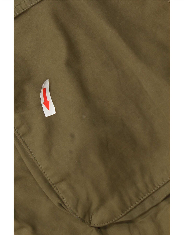 Marks & Spencer Damen-Parkajacke mit Kapuze, UK 18, XL, Khaki, Polyester