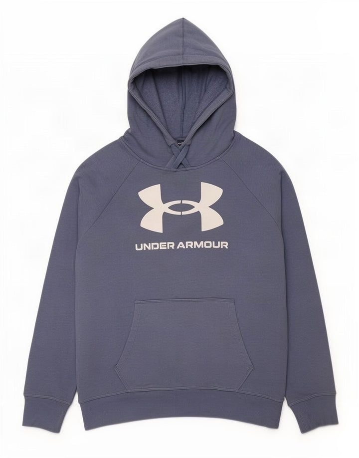 Under Armour Herren-Kapuzenpullover mit Grafik, mittelblaue Baumwolle