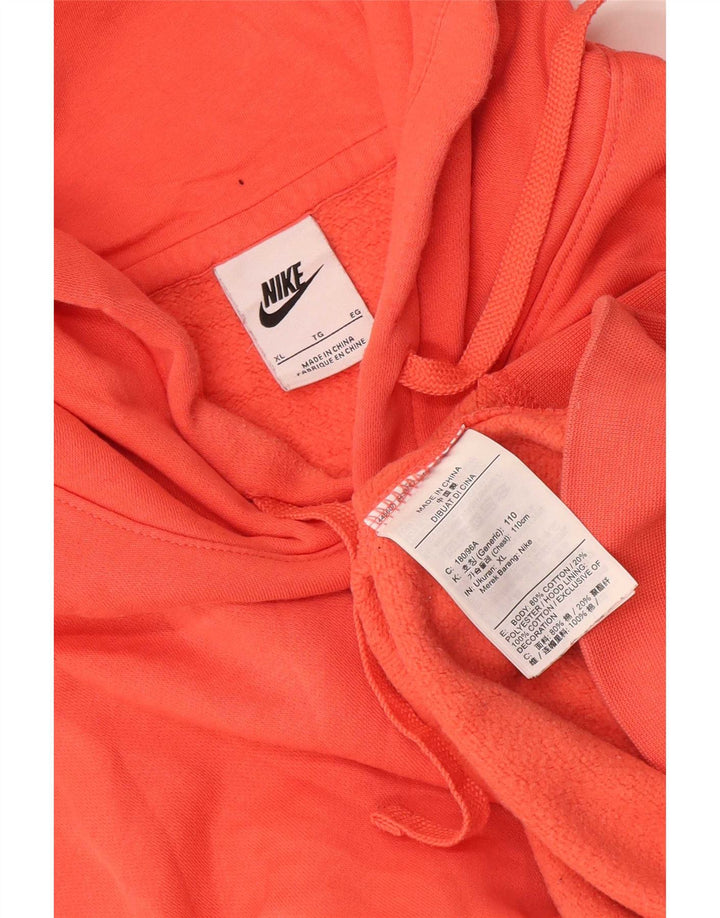 Nike Herren Hoodie Pullover XL Orange Baumwolle