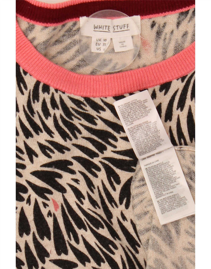 White Stuff Damen-Pullover mit U-Boot-Ausschnitt, Gr. 10, Schwarz