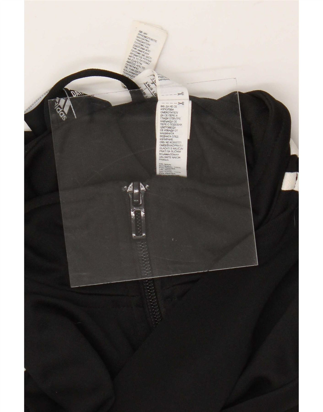 Adidas Damen Trainingsanzug Top Jacke UK 16/18 Large Schwarz Polyester