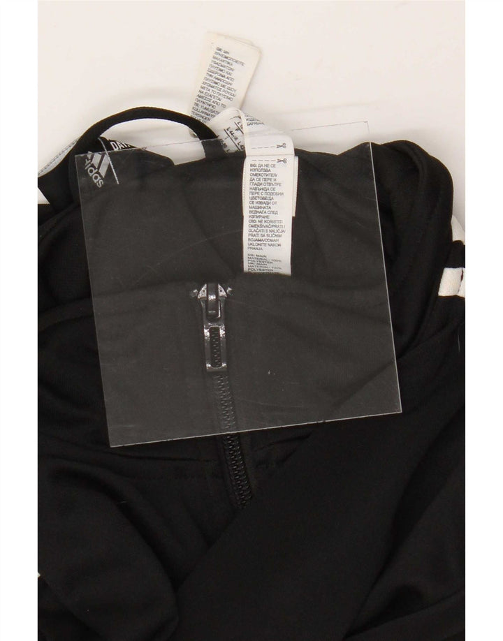 Adidas Damen Trainingsanzug Top Jacke UK 16/18 Large Schwarz Polyester