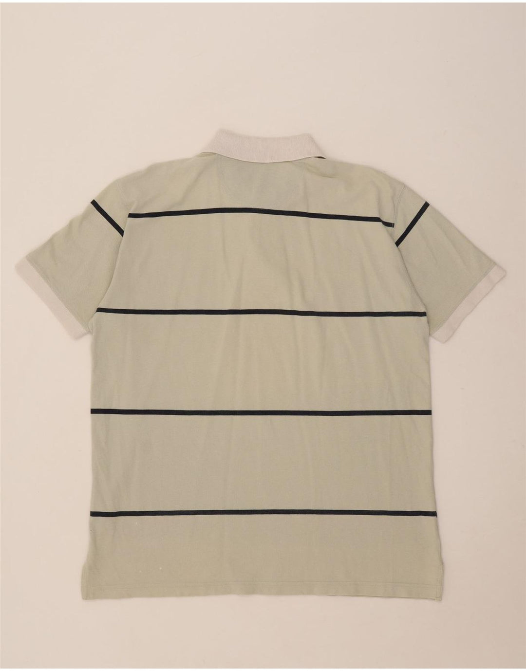Murphy & Nye Herren Poloshirt 2XL Beige gestreift aus Baumwolle
