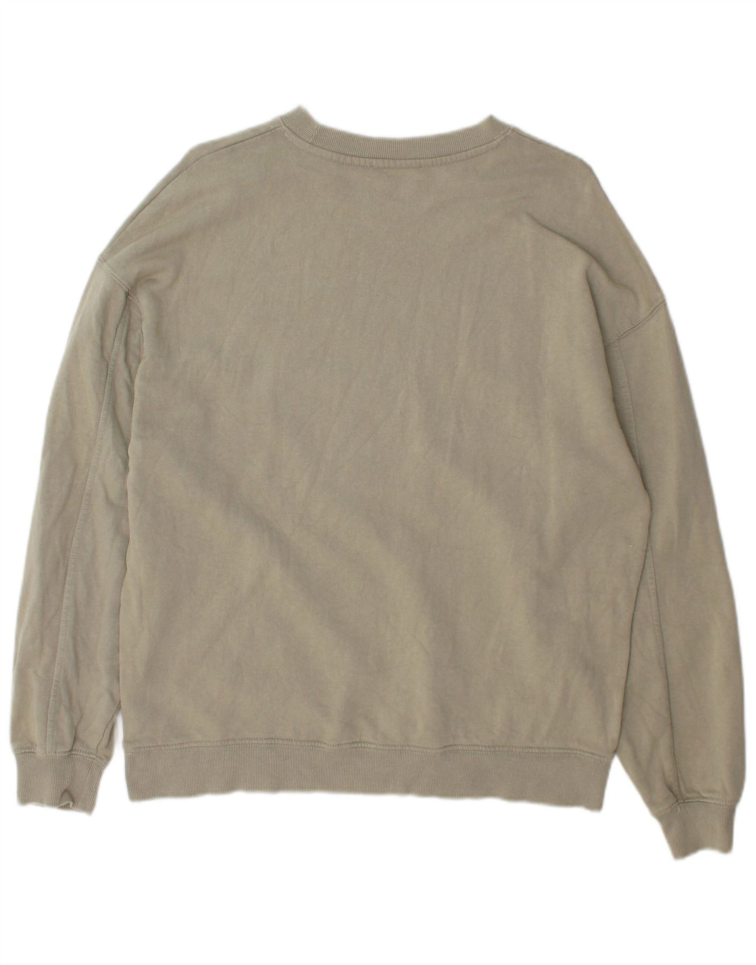 Zara Herren-Sweatshirt-Pullover, mittlere Khaki-Baumwolle
