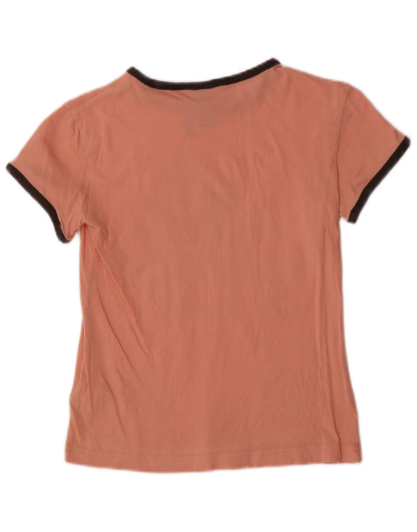 Adidas Damen Crop Graphic T-Shirt Top UK 4/6 XS Rosa Baumwolle