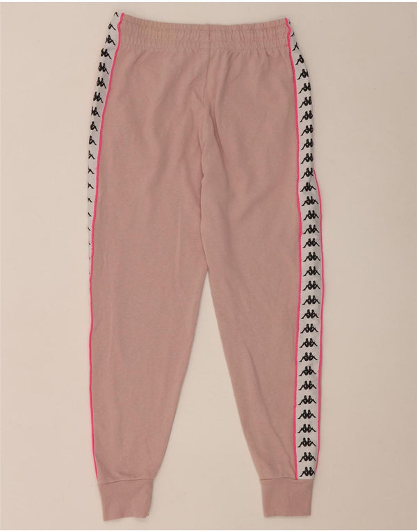 Kappa Damen-Trainingshose, Jogginghose, Gr. 10, klein, Rosa, Farbblock