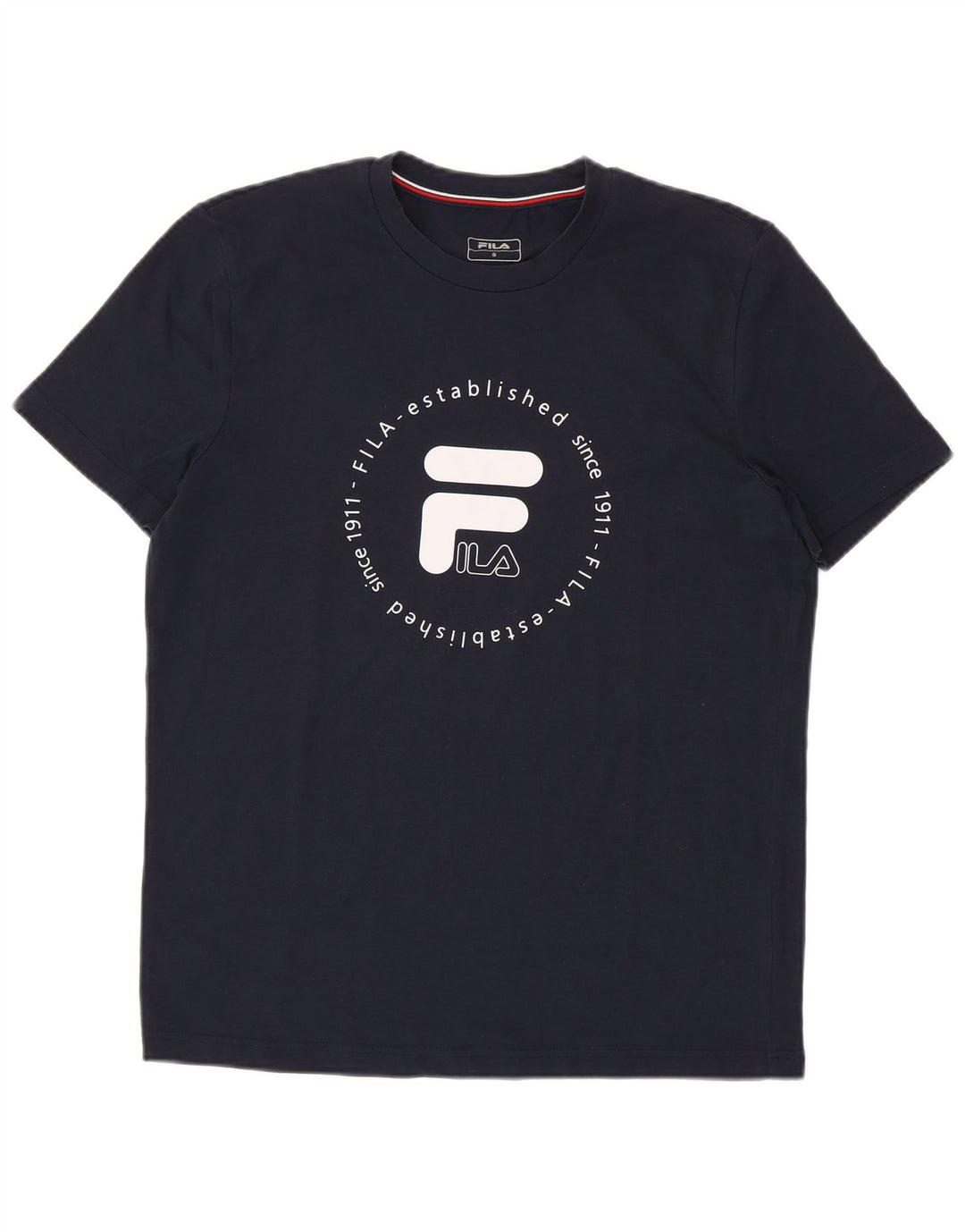 FILA Herren-T-Shirt mit Grafik, Größe S, Marineblau