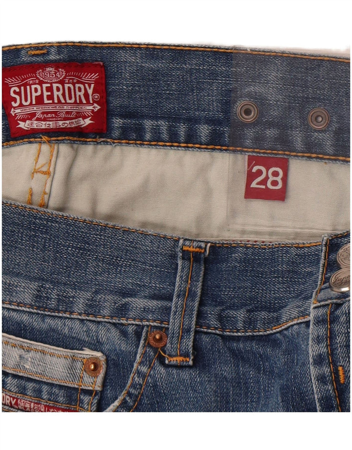 Superdry Herren Straight Jeans W28 L33 Blaue Baumwolle