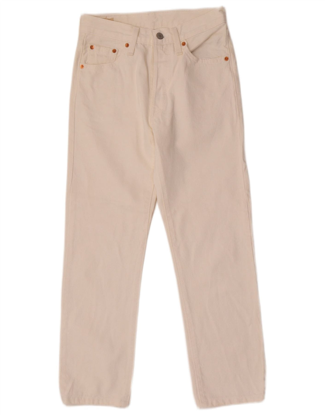Levi's Damen 501 Straight Jeans W26 L26 Weiß