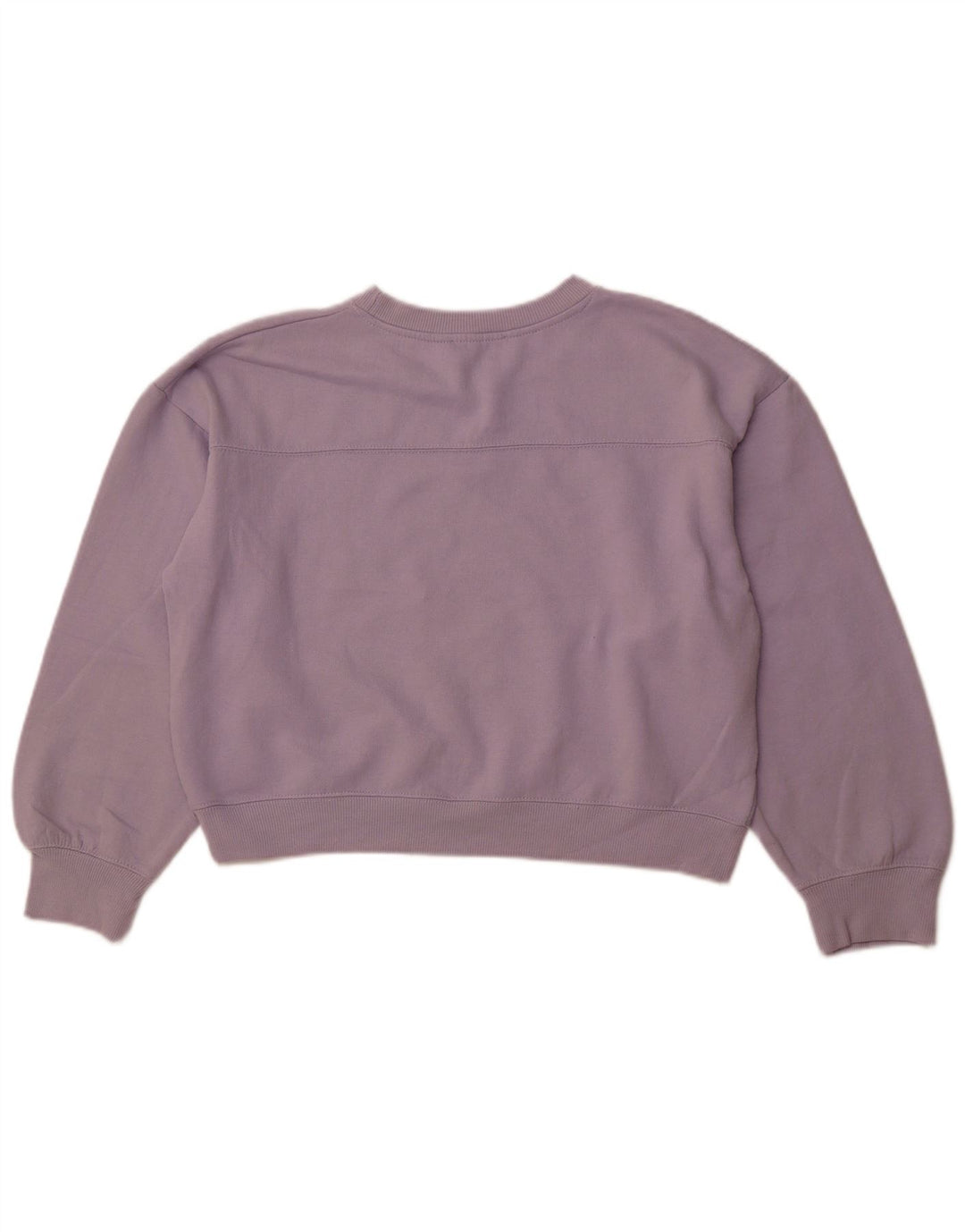 ZARA Damen Übergroßer Crop-Sweatshirt-Pullover UK 14 Mittellila