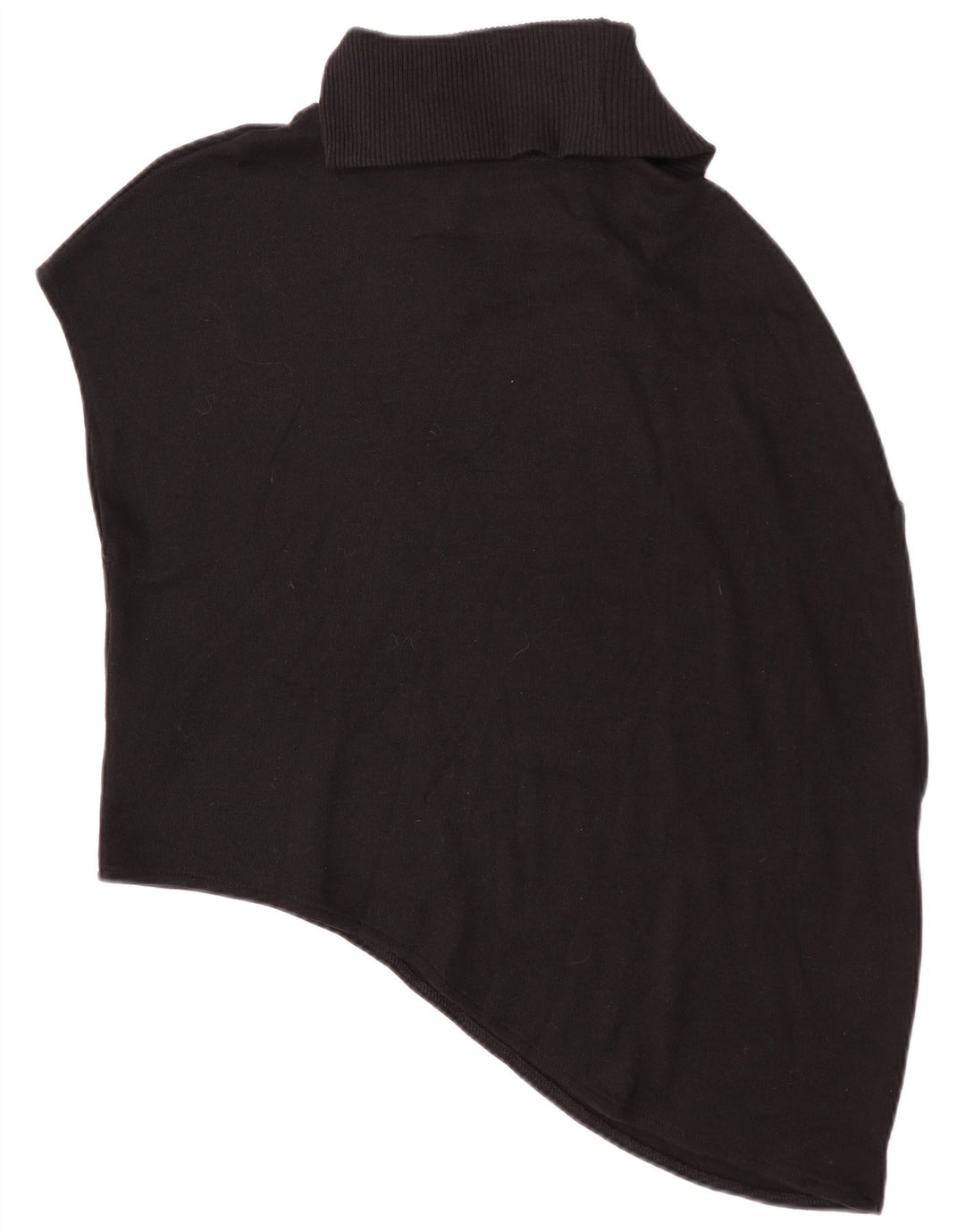 Zara Damen Asymmetrisches, übergroßes Weste-Tanktop UK 10 Small Schwarz Polyester