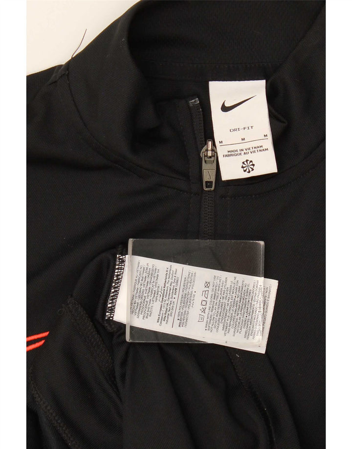 Nike Herren Dri Fit Trainingsanzug Top Jacke Mittelschwarzes Polyester