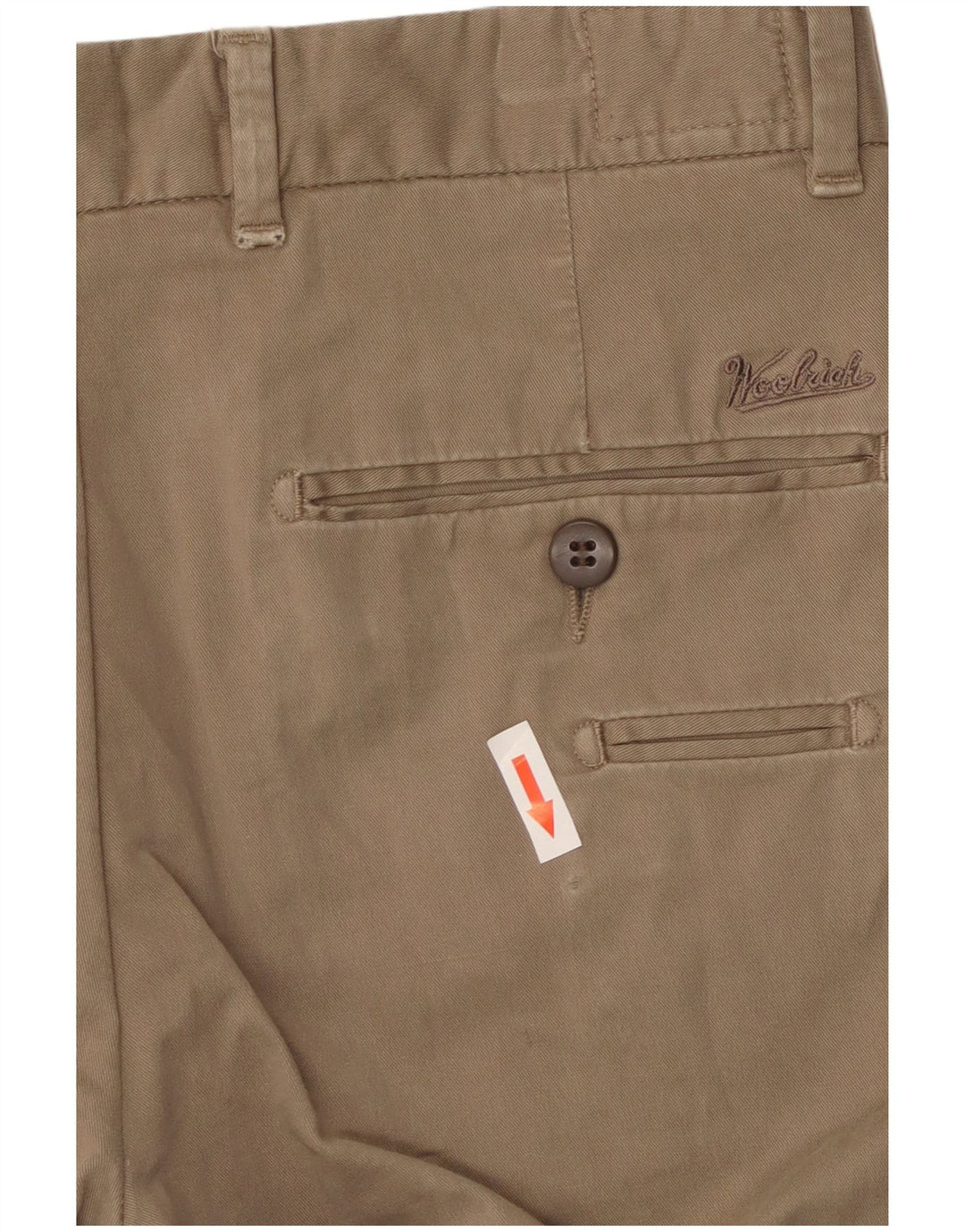 Woolrich Slim Chino-Hose für Herren, W30, L33, beige Baumwolle