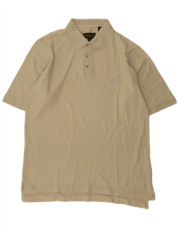 Timberland Herren-Poloshirt aus mittelweißer Baumwolle