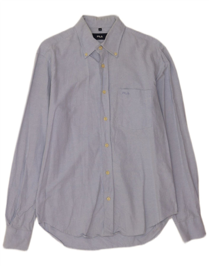 Fila Herrenhemd mittelblaue Baumwolle