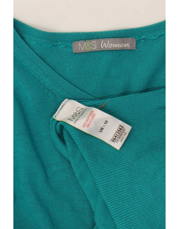 Marks & Spencer Damen-Cardigan-Pullover UK 10 Small Blaue Viskose