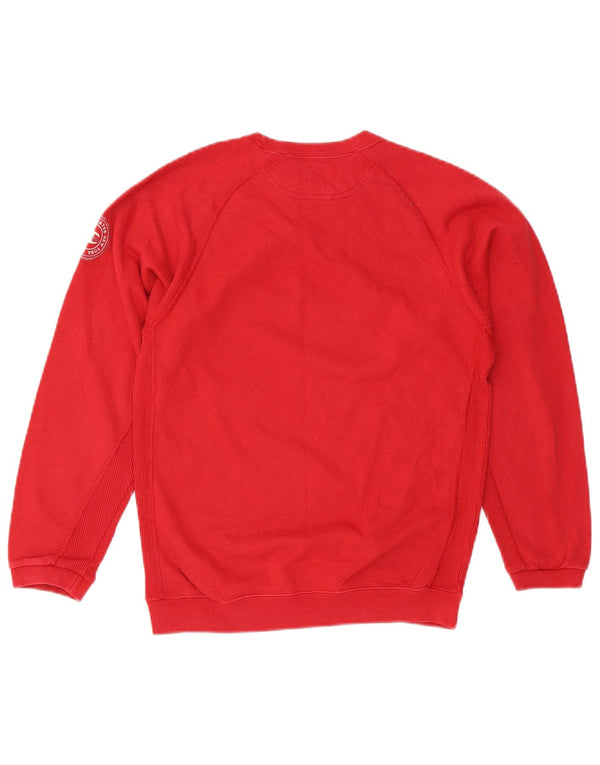 Champion Jungen-Sweatshirt mit Grafik, 11–12 Jahre, rote Baumwolle
