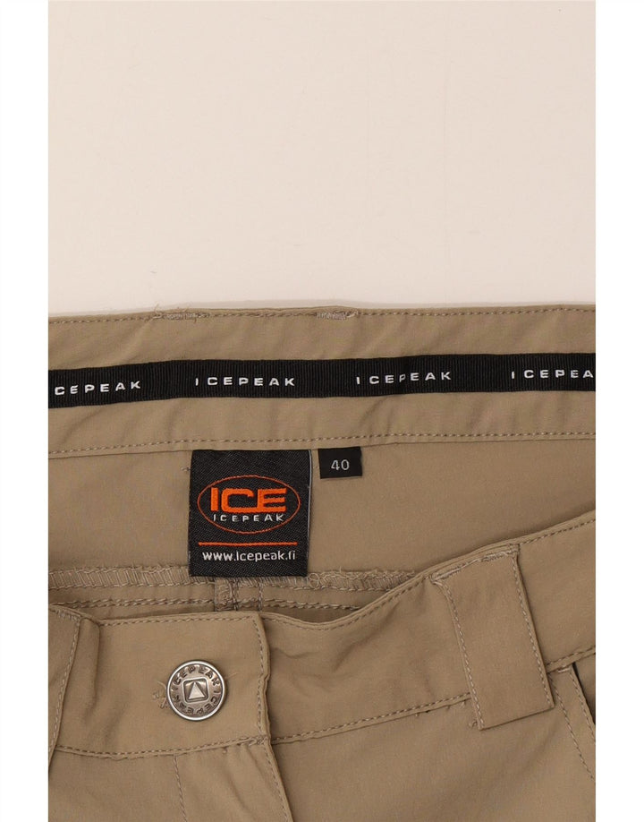 Icepeak Damen Wander-Cargohose EU 40 Medium W30 L32 Khaki Polyester