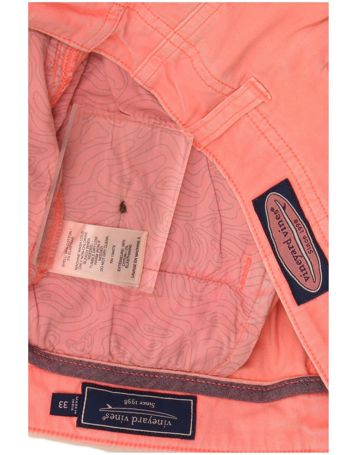 VINEYARD VINES Herren Chinoshorts W33 mittelrosa Baumwolle