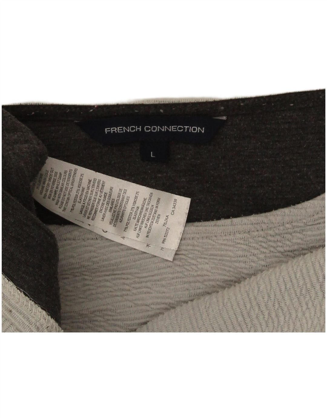 French Connection Damen-Pullover mit U-Boot-Ausschnitt, Gr. 16, Grau