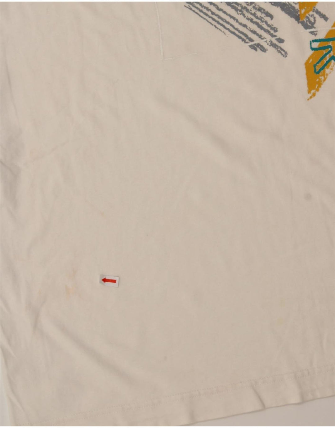 NIKE Mens Graphic T-Shirt Top XL Off White Cotton Vintage Nike and Second-Hand Nike from Messina Hembry 