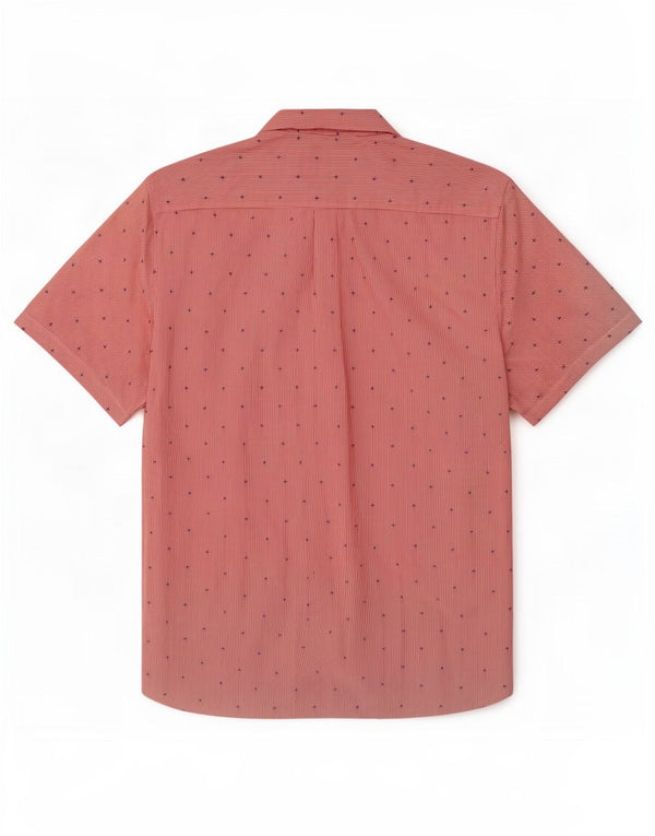 Superdry Herren-Hemd, kurzärmelig, reguläre Passform, 3XL, rote Nadelstreifen-Baumwolle