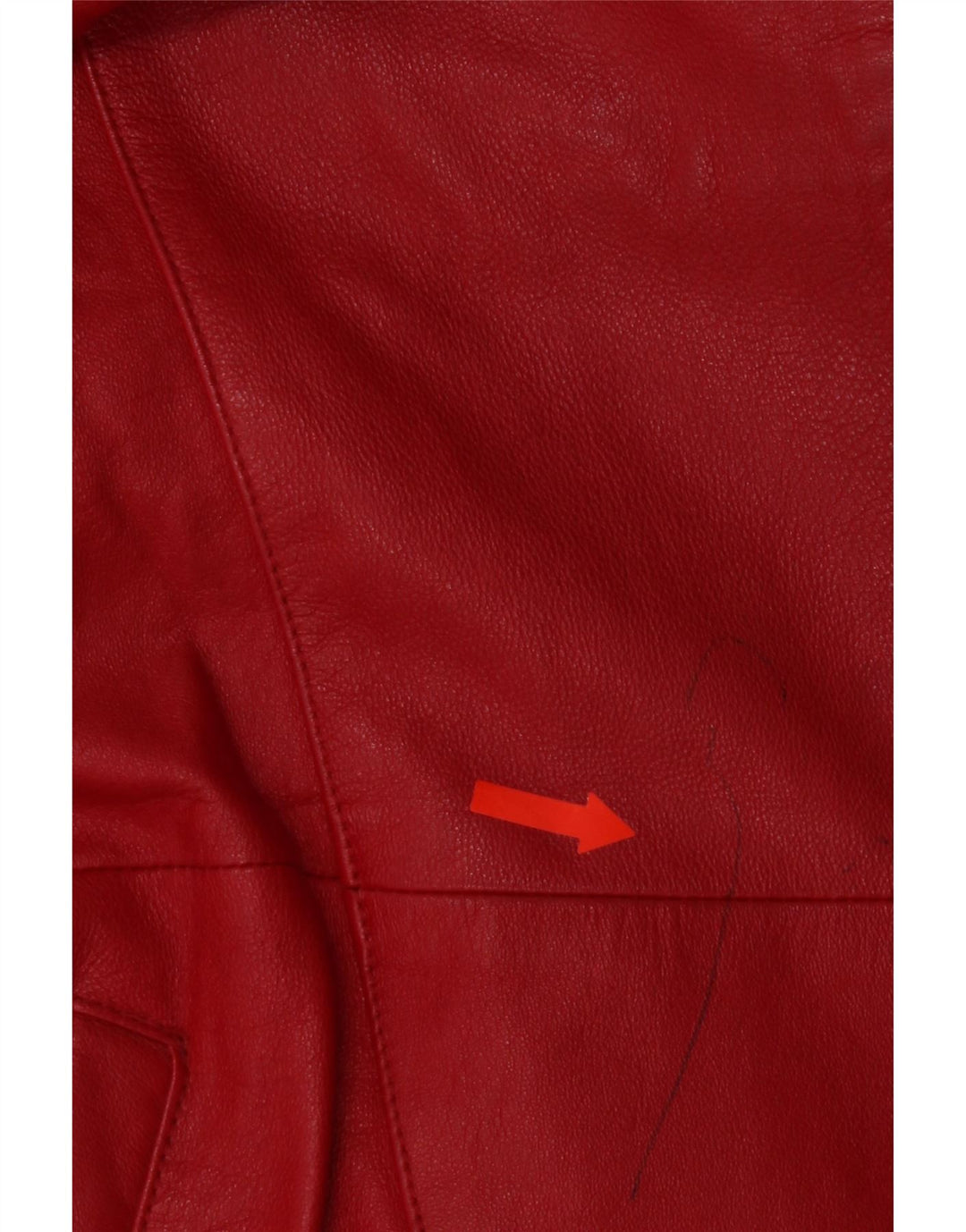 D'Enver Damen Ledermantel UK 18 XL Rotes Leder