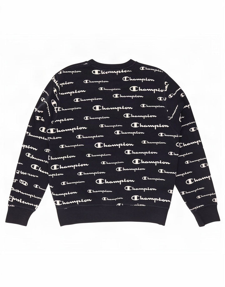 Champion Herren-Sweatshirt mit Grafik, Größe S, Marineblau, Polyester