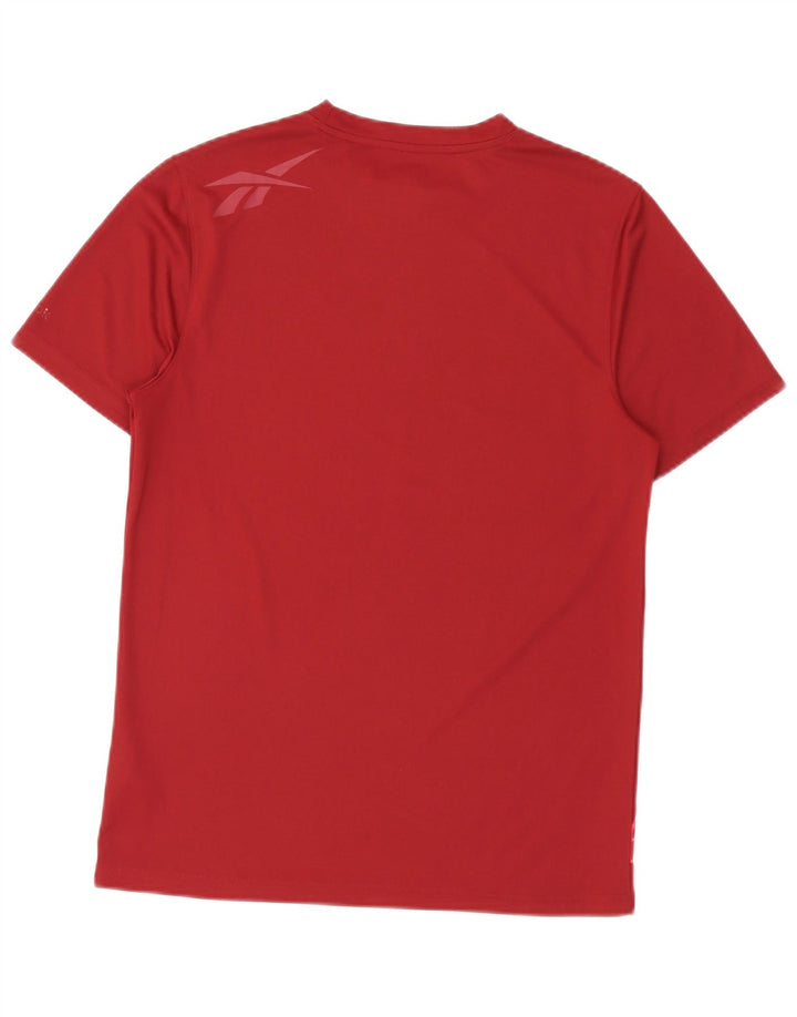 Reebok Herren T-Shirt mit Grafik, Größe S, Burgunderrot, Polyester