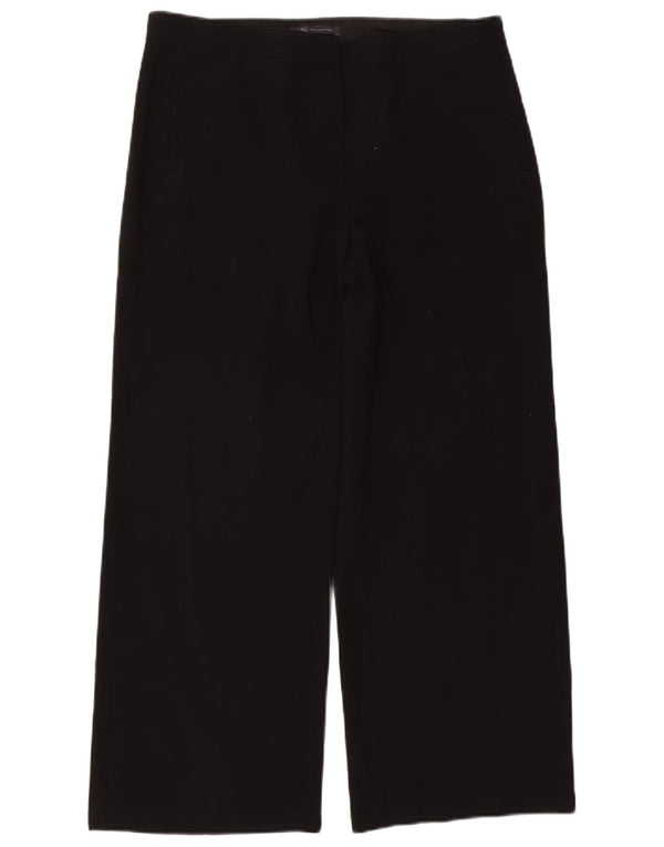 Marks & Spencer Damen-Freizeithose mit weitem Bein, UK 16, Größe L W34 L27, Schwarz