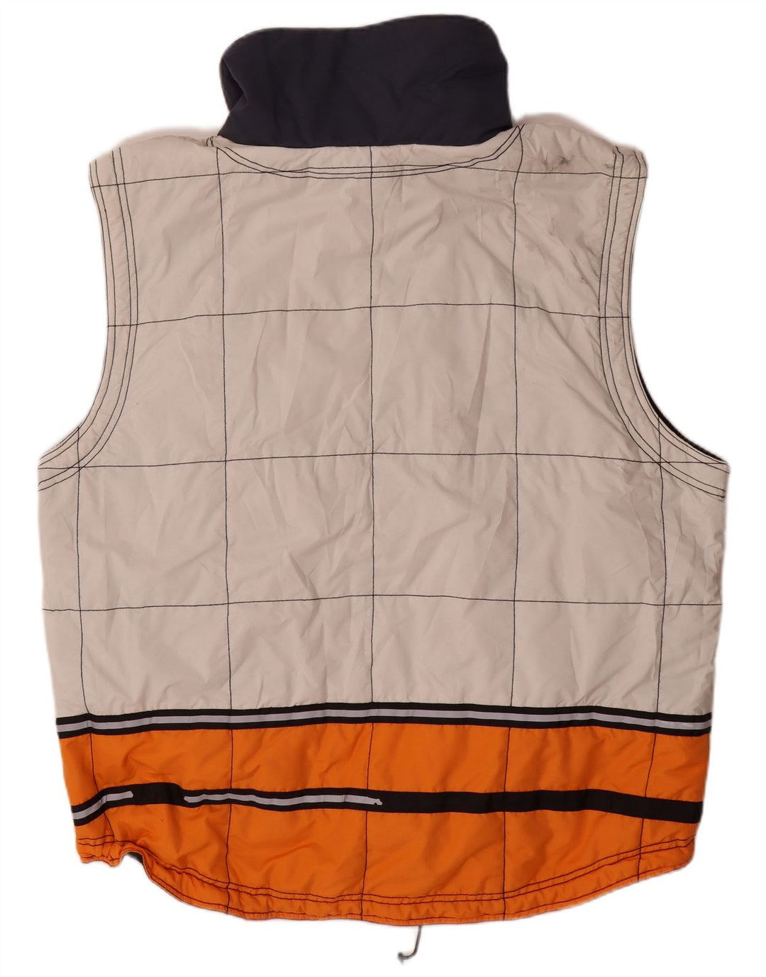 KILLTEC Herren Loose Fit Wattierte Weste UK 40 Large Weiß Farbblock