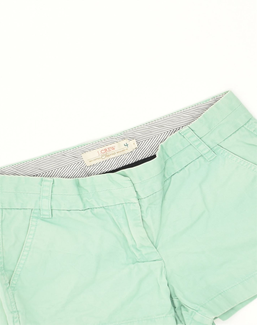 J. CREW Womens Chino Hot Pants W30 Medium Green Cotton | Vintage J. Crew | Thrift | Second-Hand J. Crew | Used Clothing | Messina Hembry 