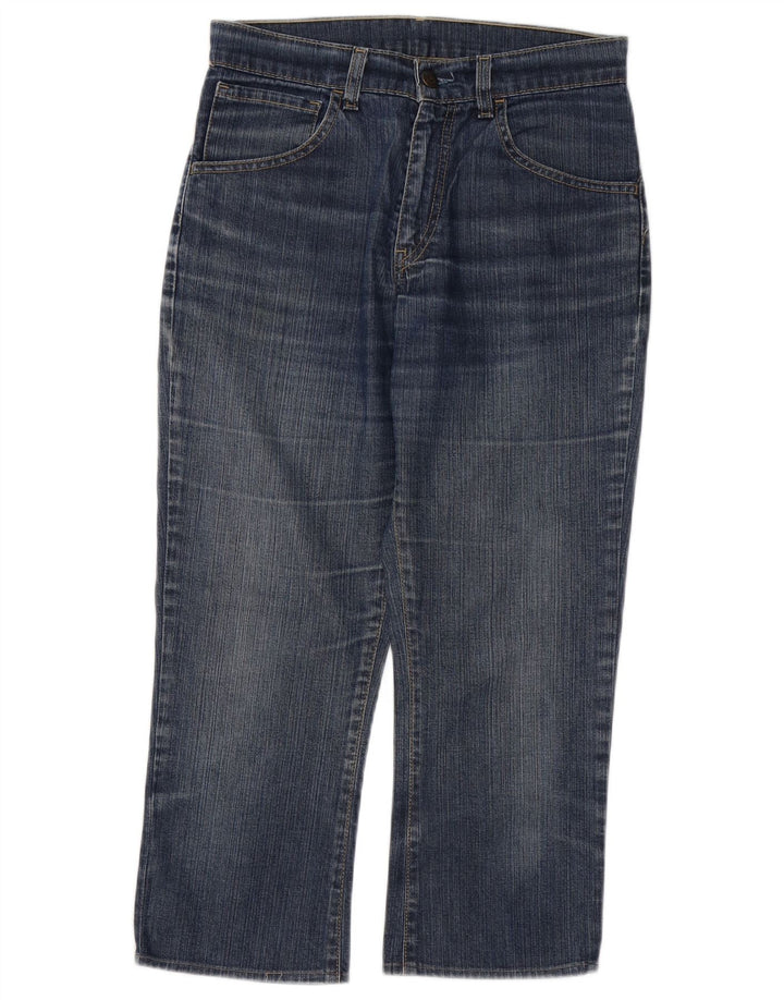 LEVI'S Damen 525 verkürzte Jeans W28 L23 Blaue Baumwolle