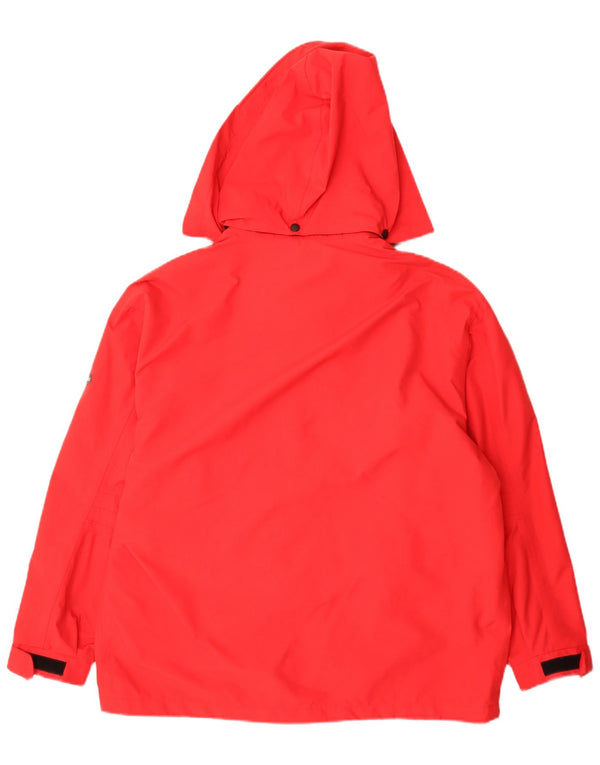 Bailo Damen-Regenjacke mit Kapuze, übergroß, UK 14, Mittelrot, Polyamid
