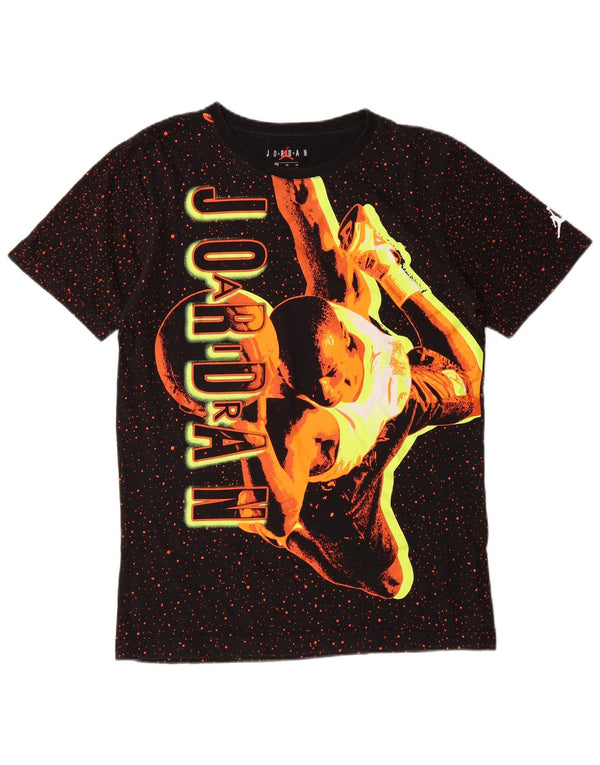 JORDAN Grafik-T-Shirt für Jungen, 13–14 Jahre, XL, schwarz gepunktete Baumwolle