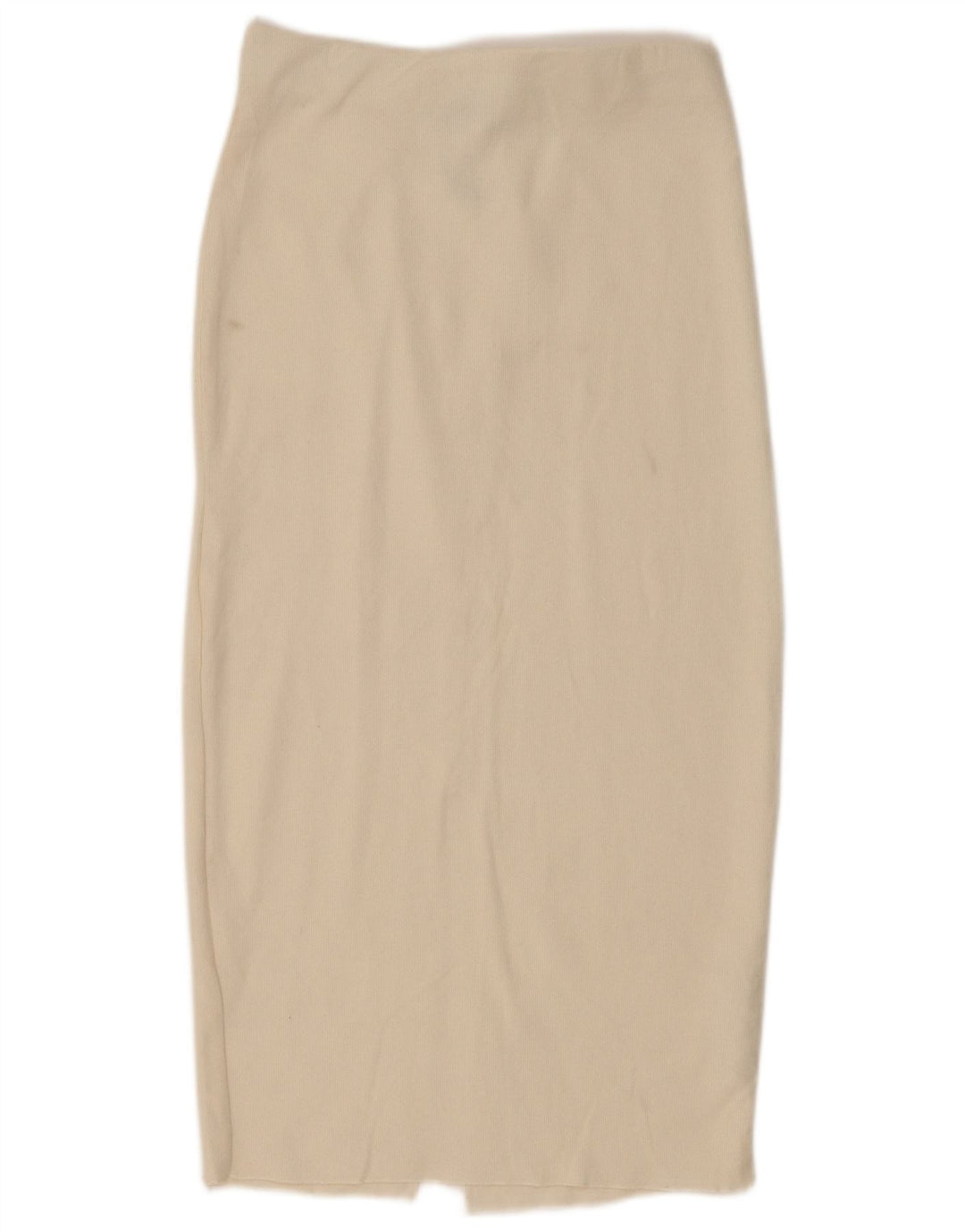 Zara Damen Midirock Small W26 Off White Cotton