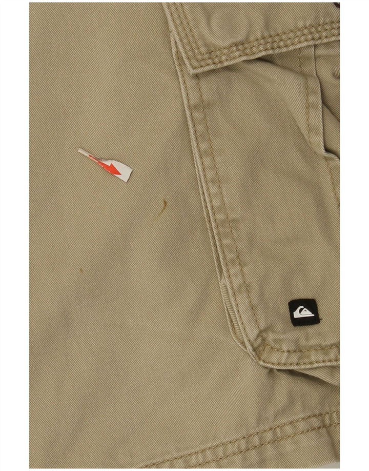 Quiksilver Herren Cargoshorts W34 Large Khaki Baumwolle