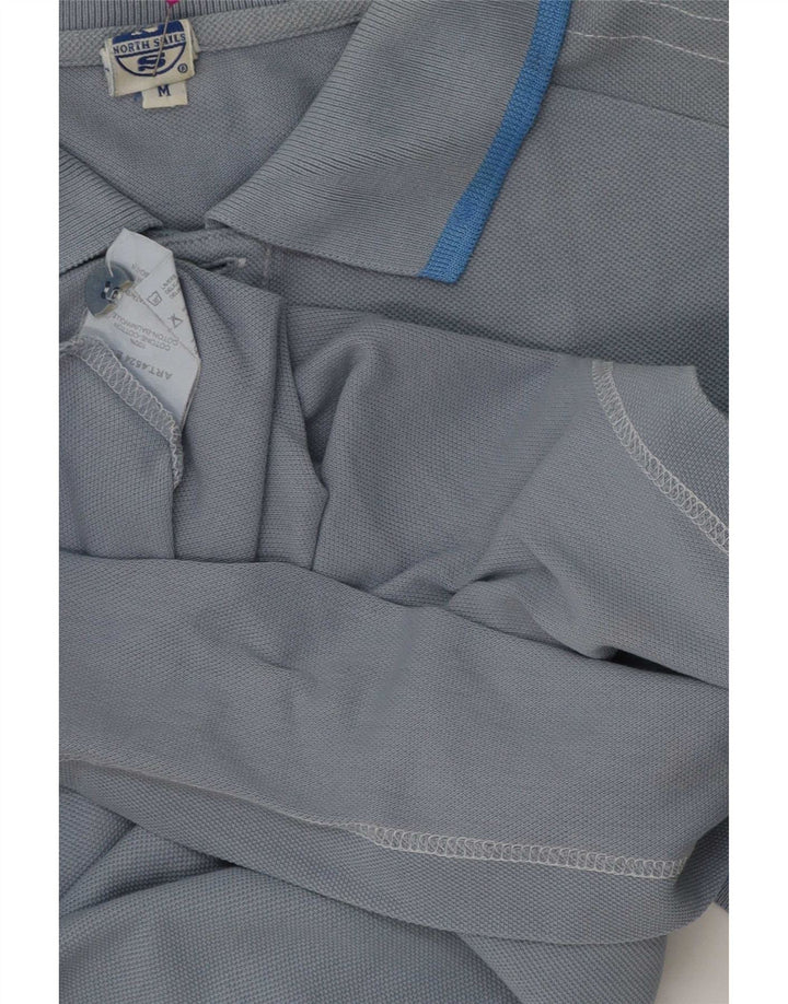 North Sails Herren-Poloshirt mit Grafik, mittelblau, gestreift, Baumwolle