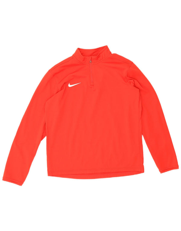 Nike Dri Fit Pullover-Trainingsanzugoberteil mit Reißverschluss für Jungen, 13–14 Jahre, XL, Rot