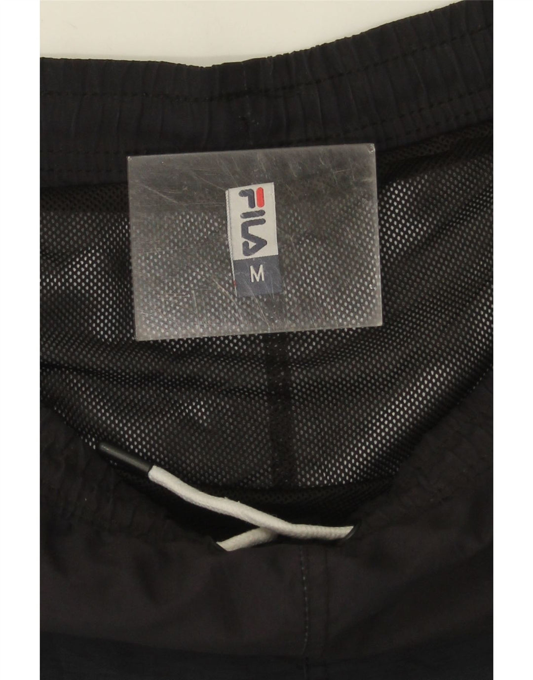 Fila Herren-Badeshorts mit Grafik, mittelblau, Farbblock-Polyester