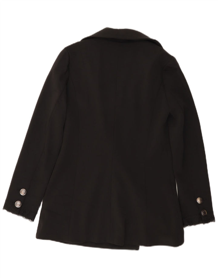 Denny Rose Damen Pea Coat UK 10 Small Schwarz Polyester