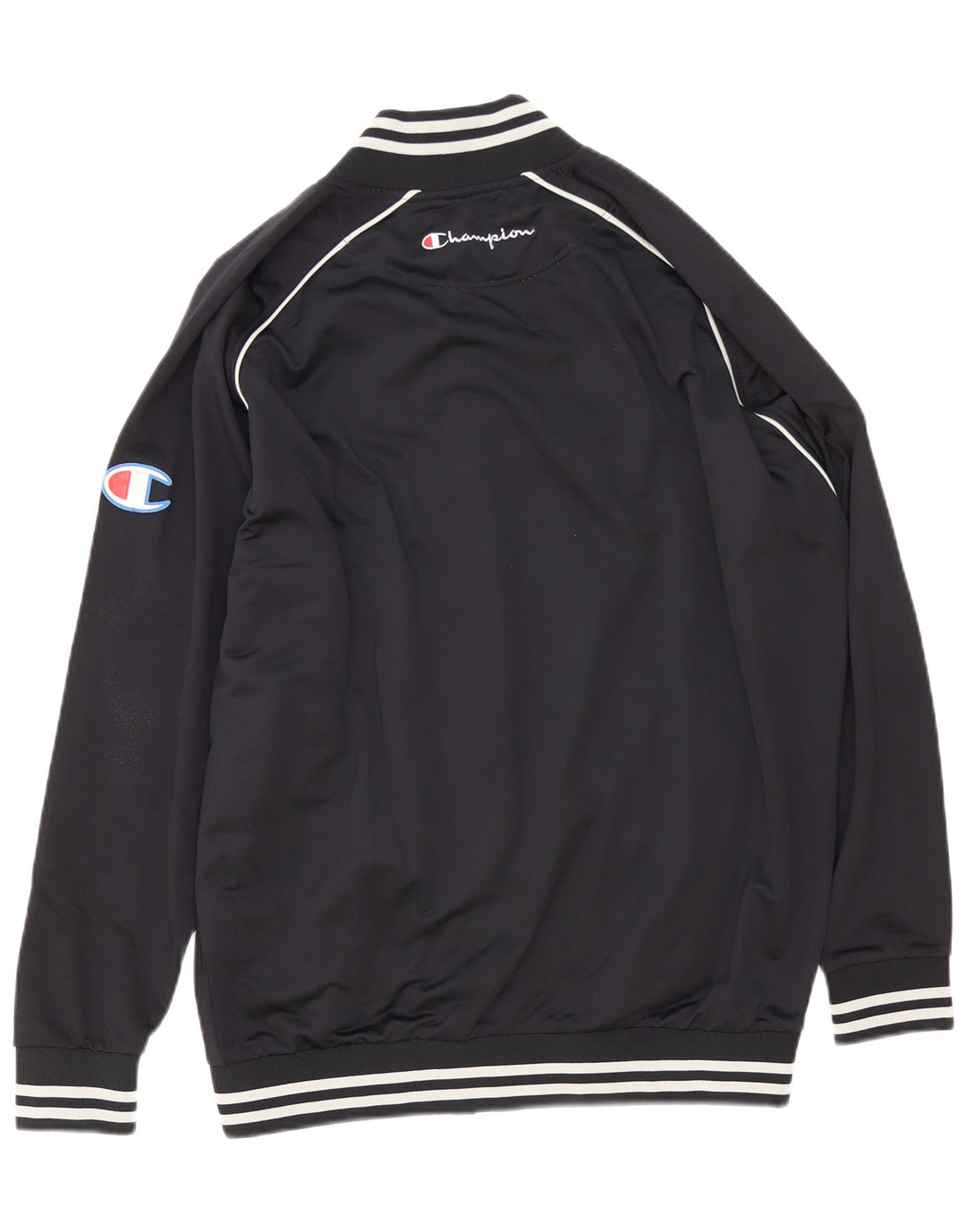 Champion Herren-Trainingsanzugoberteil mit Grafik, groß, schwarz gestreift, Polyester