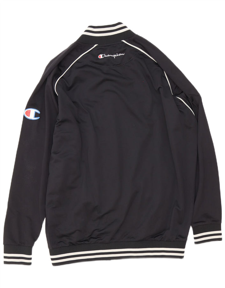 Champion Herren-Trainingsanzugoberteil mit Grafik, groß, schwarz gestreift, Polyester