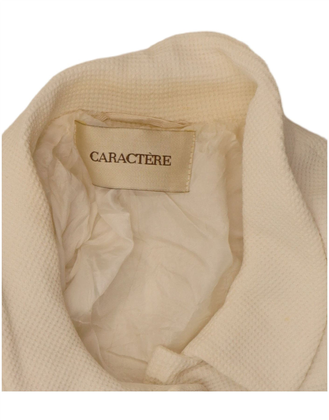 Caractere Damen Crop 4 Button Blazer Jacke UK 12 Mittelweiß